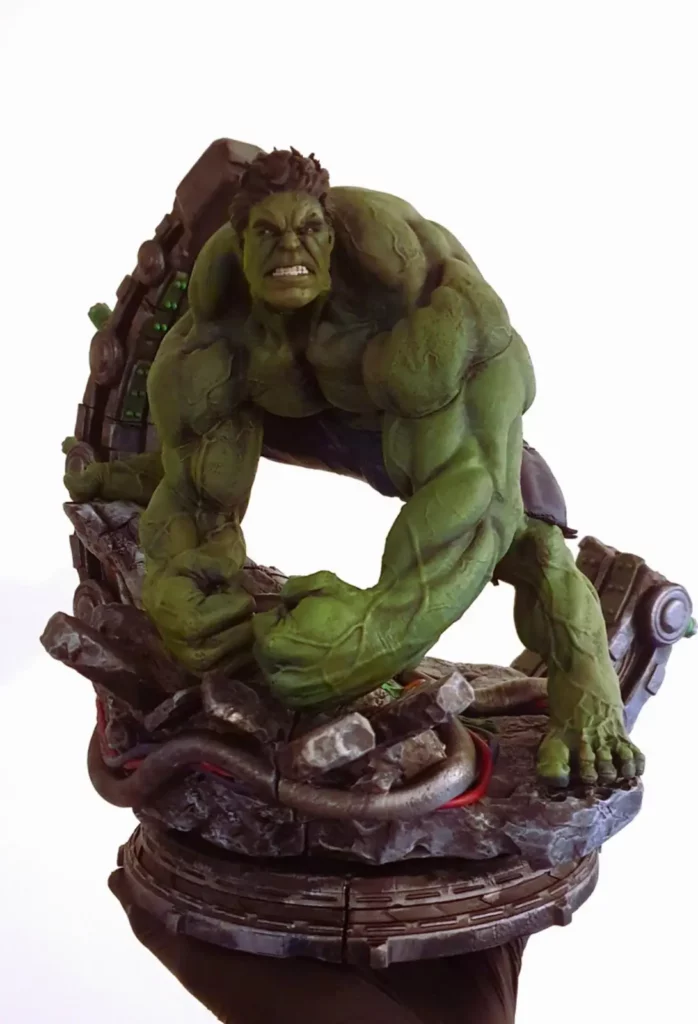 hand painted hulk marvel statue