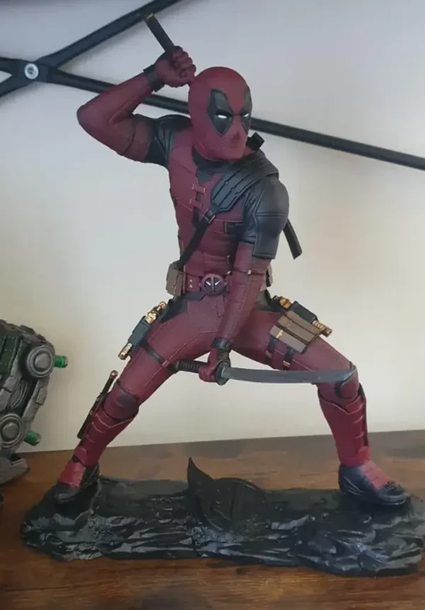 deadpool wolverine resin statue collector item
