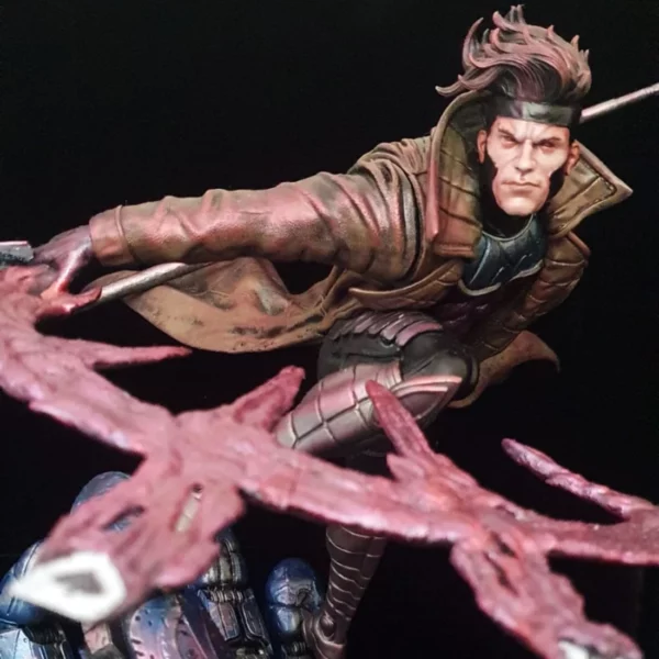gambit resin statue marvel comics