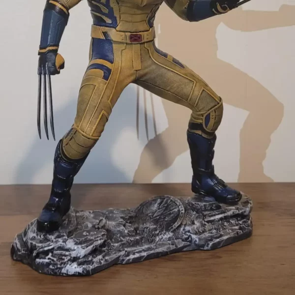 hand painted deadpool marvel statue