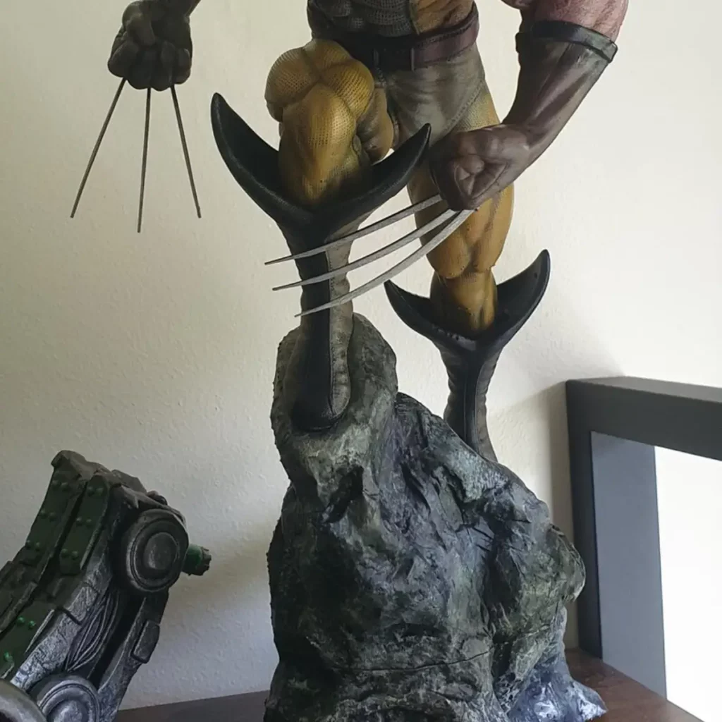 hand painted wolverine marvel statue hand painted wolverine marvel statue