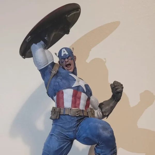 marvel captain america 3d printed handcrafted statue