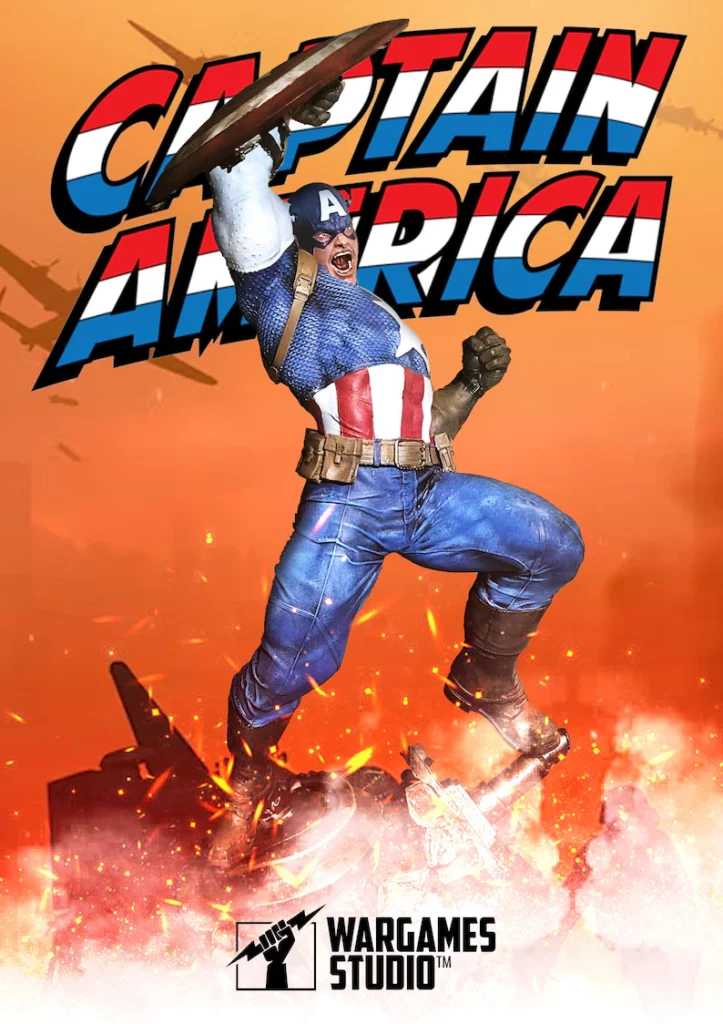 marvel captain america statue collectible