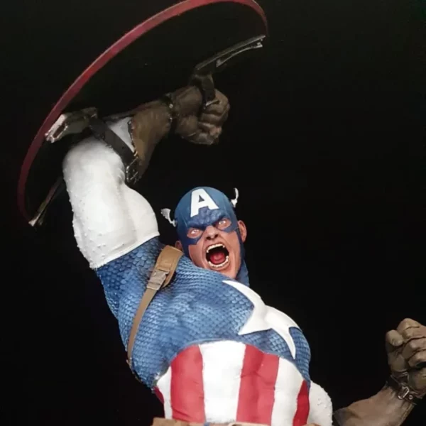 marvel captain america statue london