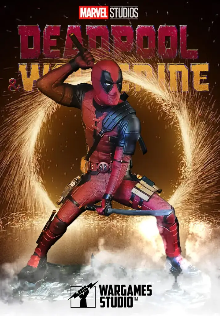 marvel deadpool statue collectible