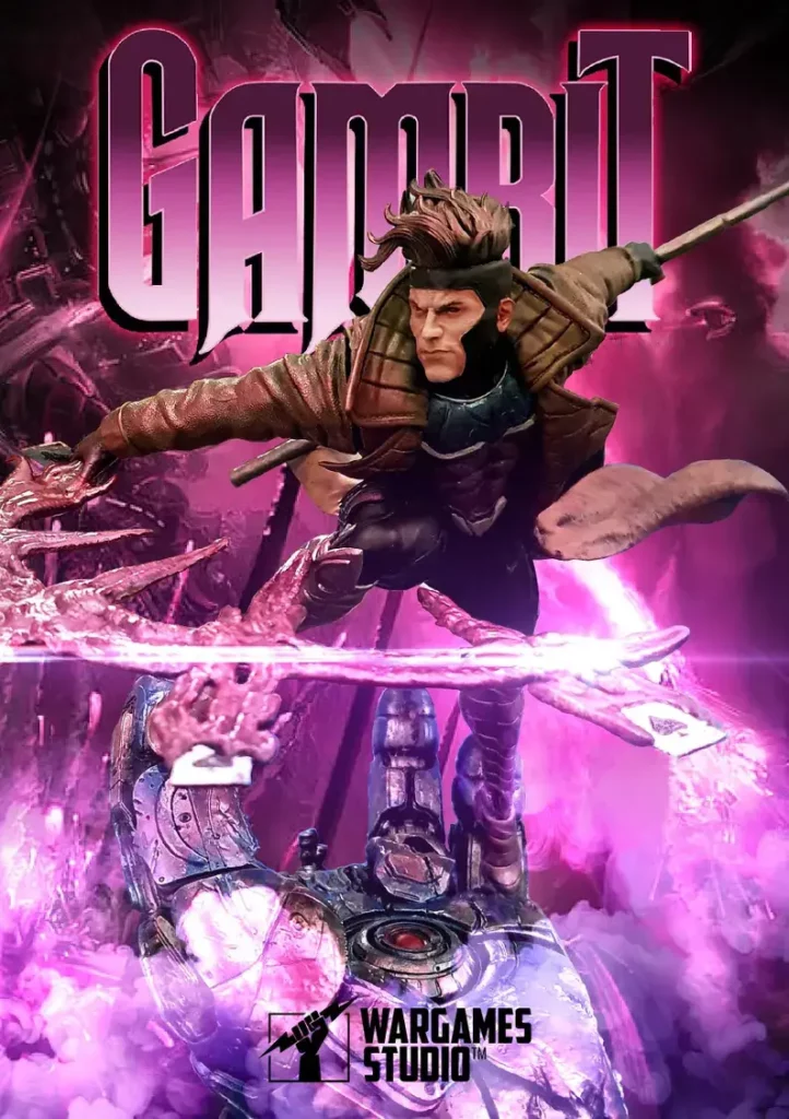 marvel x men gambit statue collectible