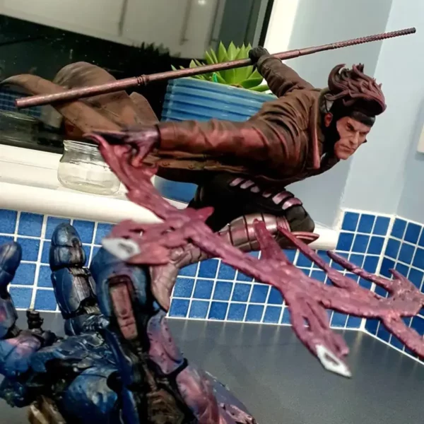 x men gambit premium resin statue