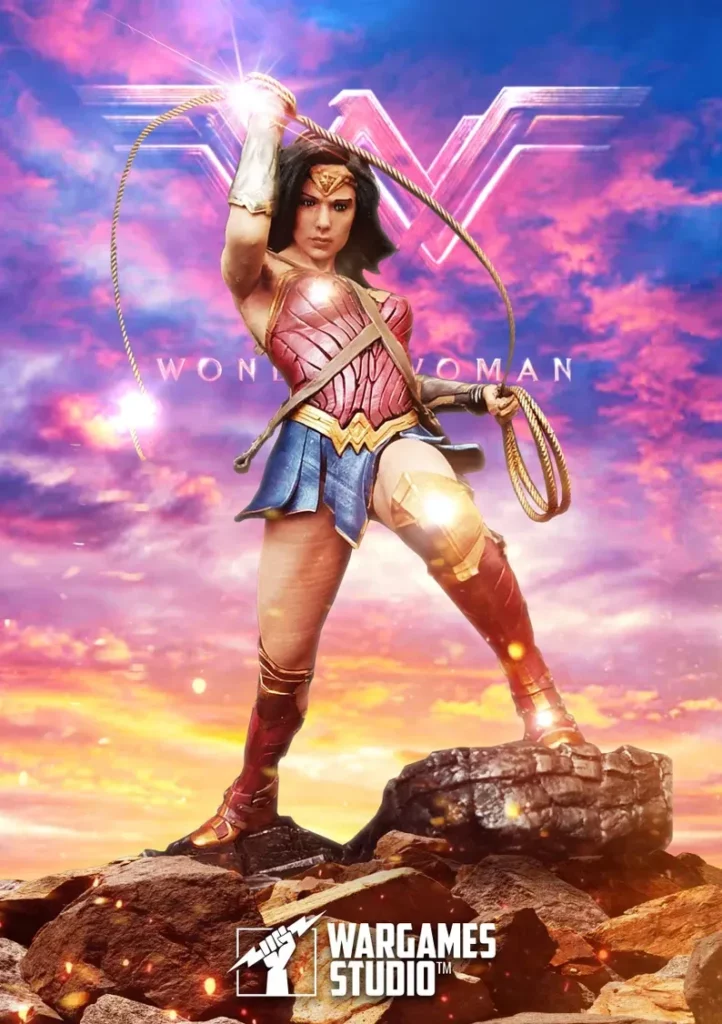 high detail wonder woman statue for fans