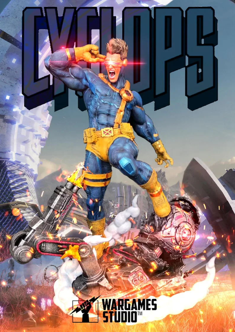 marvel x men cyclops statue collectible