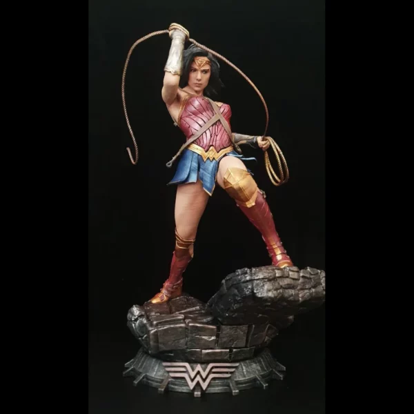 premium 3d printed wonder woman statue