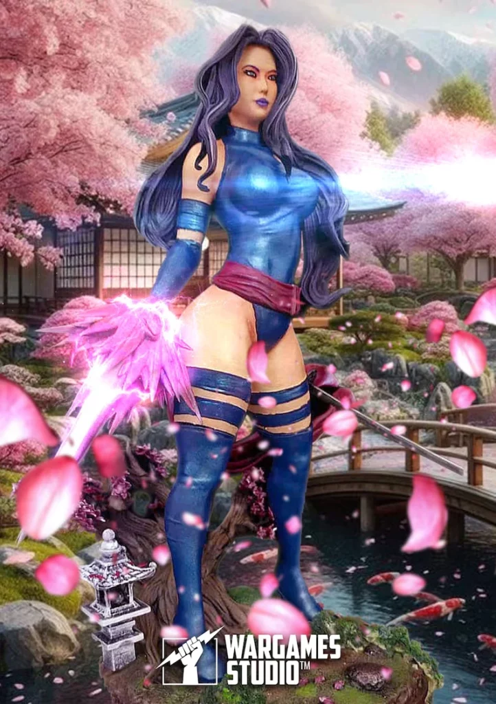 x men psylocke statue collectible uk