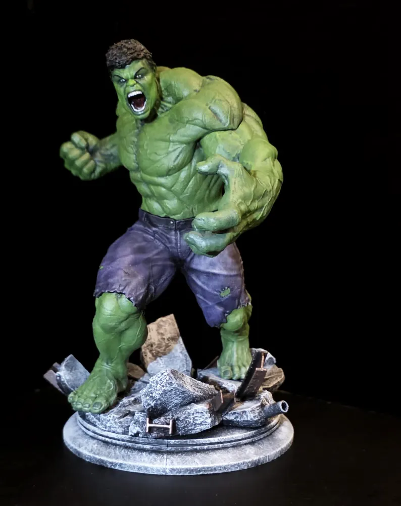 avengers hulk premium resin statue 40cm