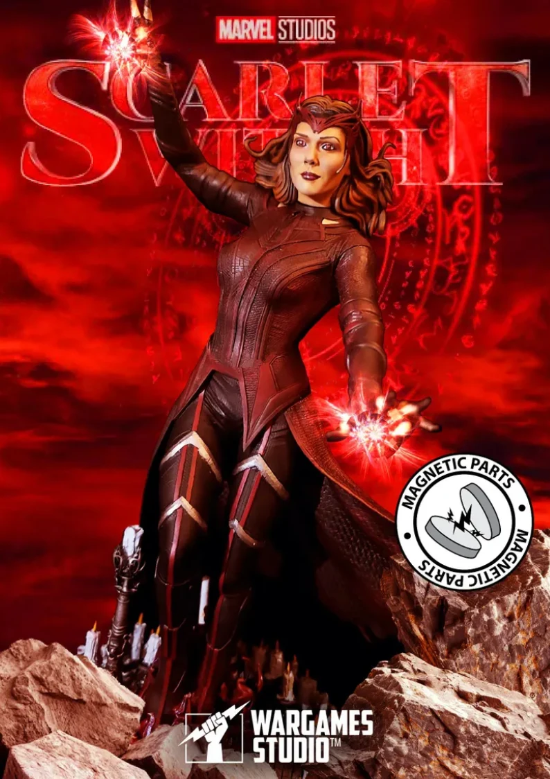 collectible scarlet witch statue 3d printed resin