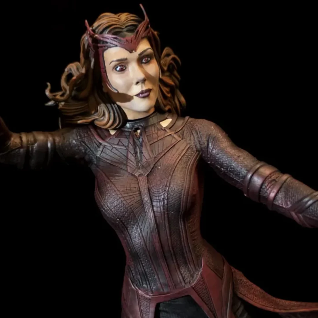 hand painted scarlet witch marvel statue