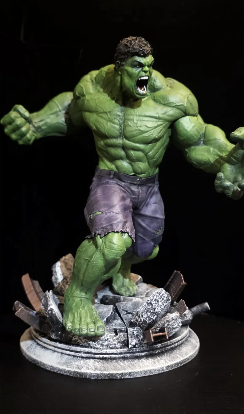 marvel avengers hulk statue collectible