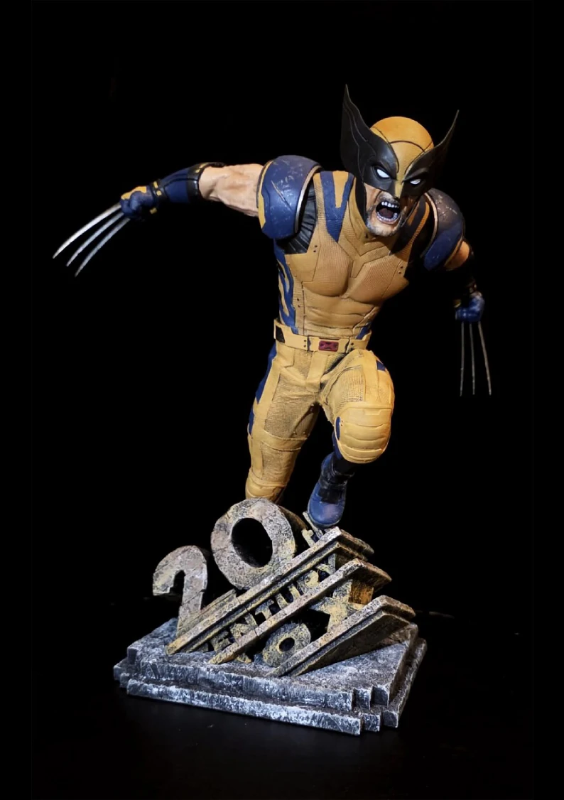 marvel wolverine 3d printed handcrafted statue