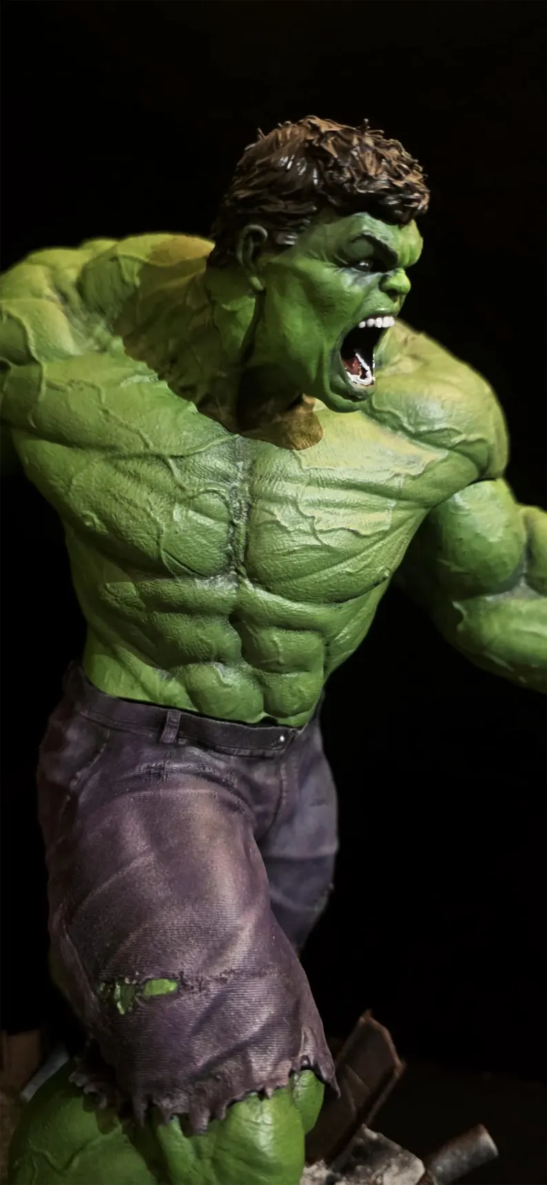 premium 3d printed hulk statue 40cm